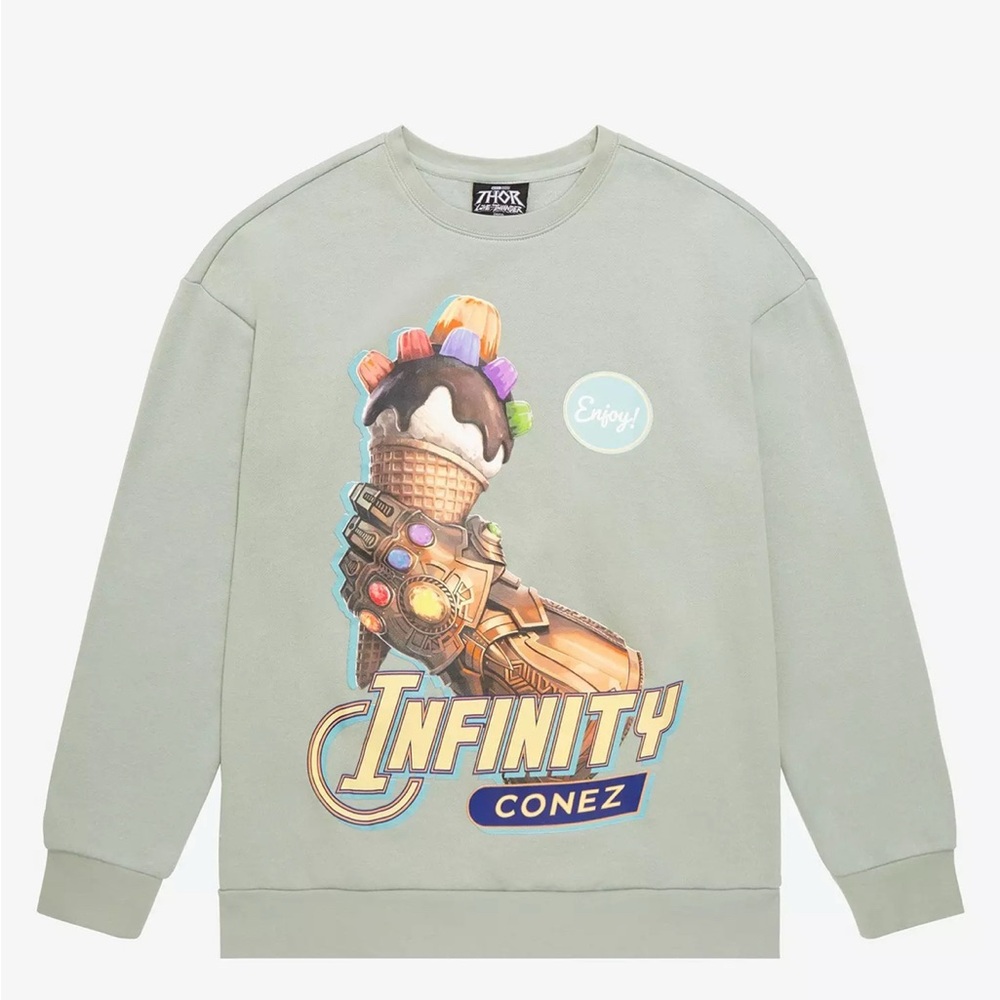 Marvel Thor Love and Thunder Infinity Conez Our Universe Sweatshirt- Size Medium